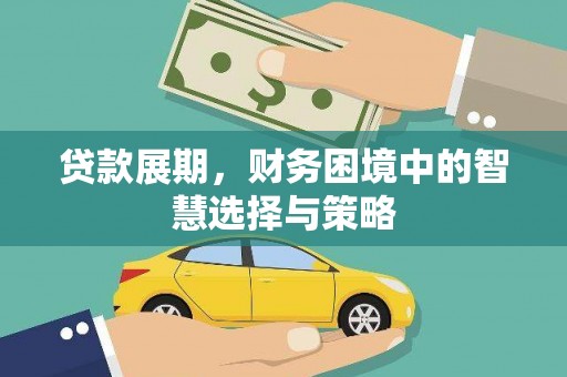 玛曲贷款展期，财务困境中的智慧选择与策略