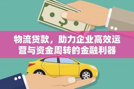 玛曲物流贷款，助力企业高效运营与资金周转的金融利器