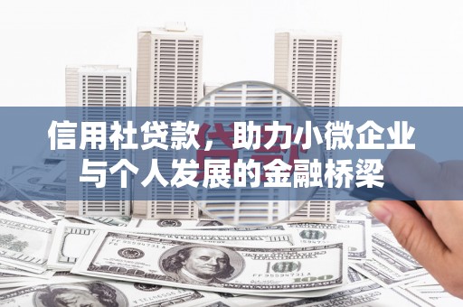 玛曲信用社贷款，助力小微企业与个人发展的金融桥梁
