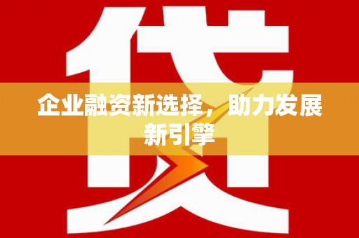 玛曲企业融资新选择，助力发展新引擎