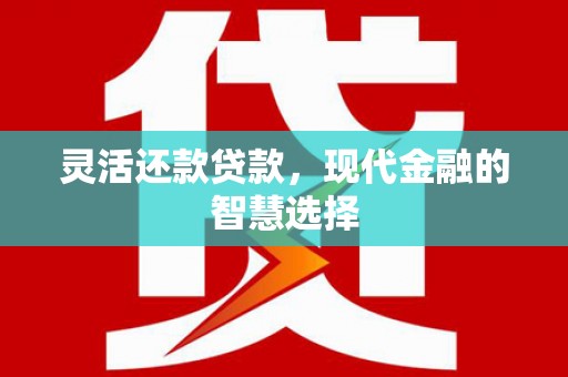 玛曲灵活还款贷款，现代金融的智慧选择