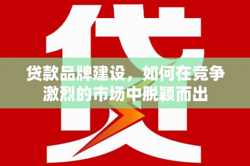 玛曲贷款品牌建设，如何在竞争激烈的市场中脱颖而出