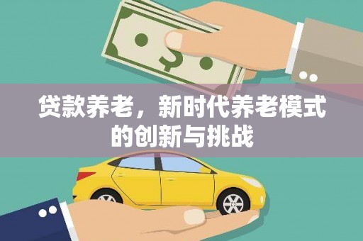 玛曲贷款养老，新时代养老模式的创新与挑战