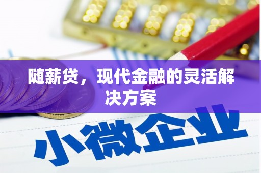玛曲随薪贷，现代金融的灵活解决方案
