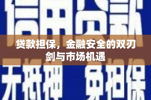玛曲贷款担保，金融安全的双刃剑与市场机遇