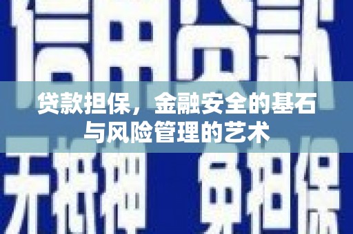 玛曲贷款担保，金融安全的基石与风险管理的艺术