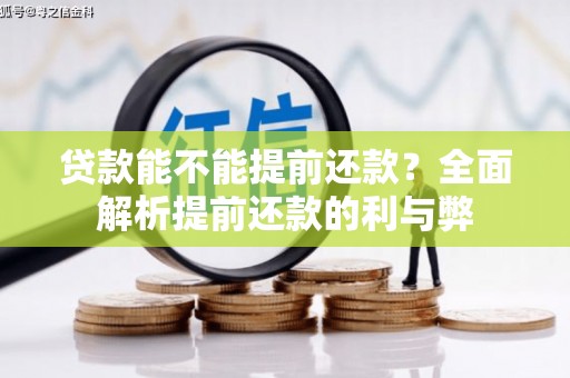 玛曲贷款能不能提前还款？全面解析提前还款的利与弊
