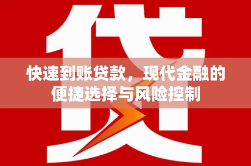玛曲快速到账贷款，现代金融的便捷选择与风险控制