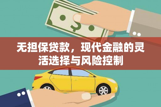 玛曲无担保贷款，现代金融的灵活选择与风险控制