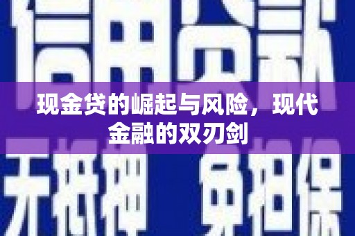 玛曲现金贷的崛起与风险，现代金融的双刃剑