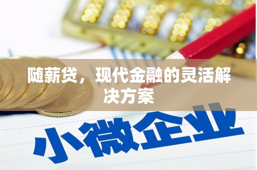 玛曲随薪贷，现代金融的灵活解决方案