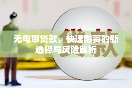 玛曲无电审贷款，快速融资的新选择与风险解析