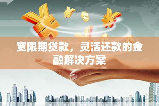 玛曲宽限期贷款，灵活还款的金融解决方案