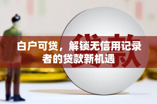 玛曲白户可贷，解锁无信用记录者的贷款新机遇