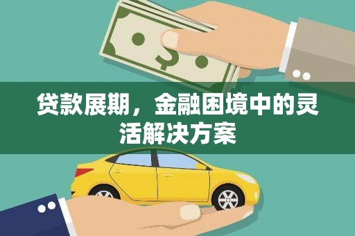 玛曲贷款展期，金融困境中的灵活解决方案