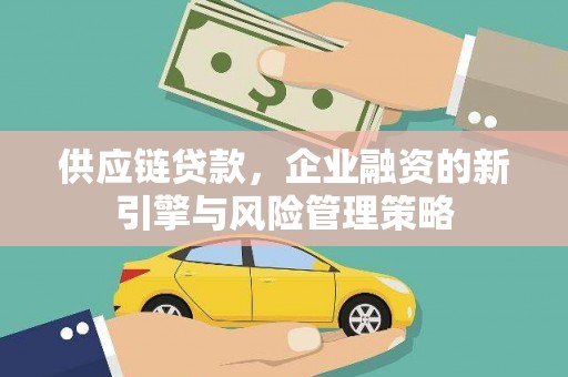 玛曲供应链贷款，企业融资的新引擎与风险管理策略