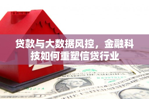 玛曲贷款与大数据风控，金融科技如何重塑信贷行业