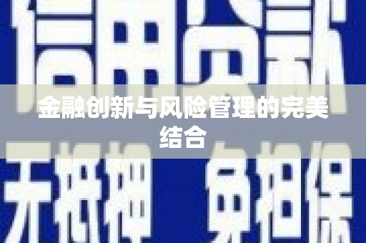 玛曲金融创新与风险管理的完美结合
