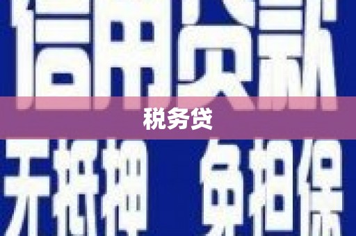 玛曲税务贷