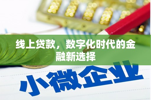 玛曲线上贷款，数字化时代的金融新选择