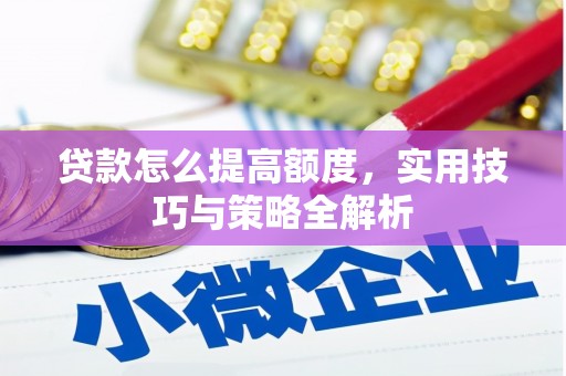 玛曲贷款怎么提高额度，实用技巧与策略全解析