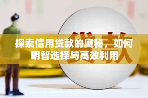玛曲探索信用贷款的奥秘，如何明智选择与高效利用