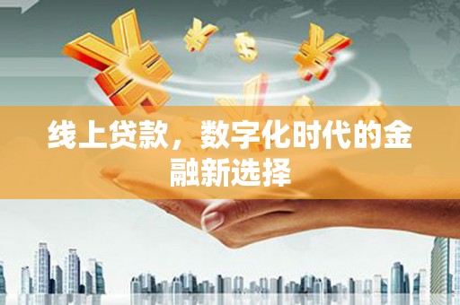 玛曲线上贷款，数字化时代的金融新选择