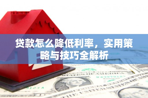 玛曲贷款怎么降低利率，实用策略与技巧全解析