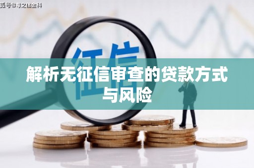 玛曲解析无征信审查的贷款方式与风险