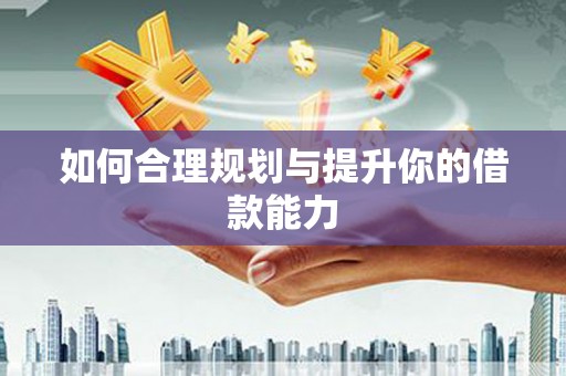 玛曲如何合理规划与提升你的借款能力