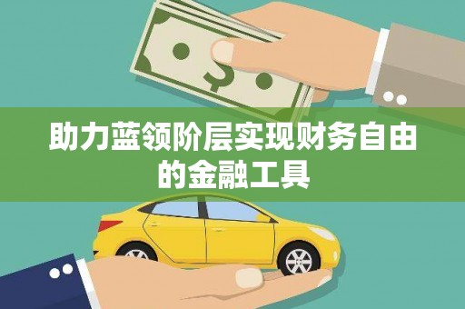 玛曲助力蓝领阶层实现财务自由的金融工具
